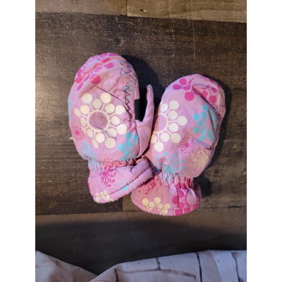 3m thinsulate gloves youth pink snowflake - Picture 1 of 5